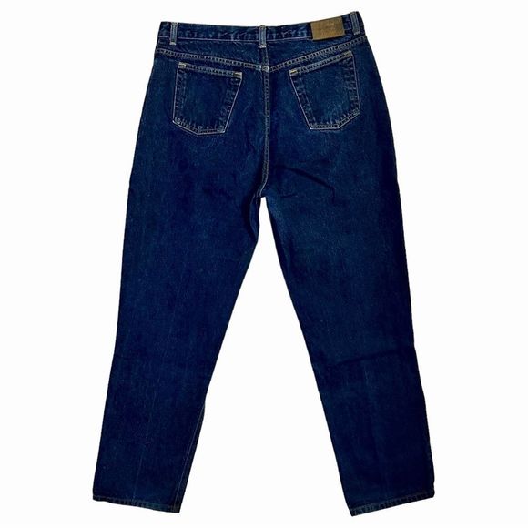 Ralph Lauren Lauren Jeans Co. Dark Wash High Rise Straight Jeans Size 16 - Picture 6 of 6